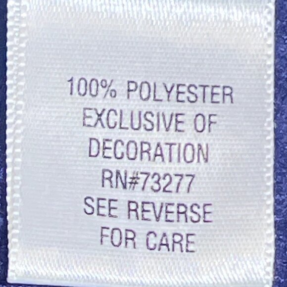 Croft & Barrow Fleece Navy Zip Up Jacket Christmas Theme Trees/Snowflakes Large - Picture 6 of 10